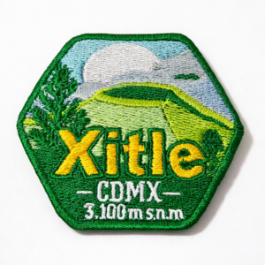Volcán Xitle Parche bordado