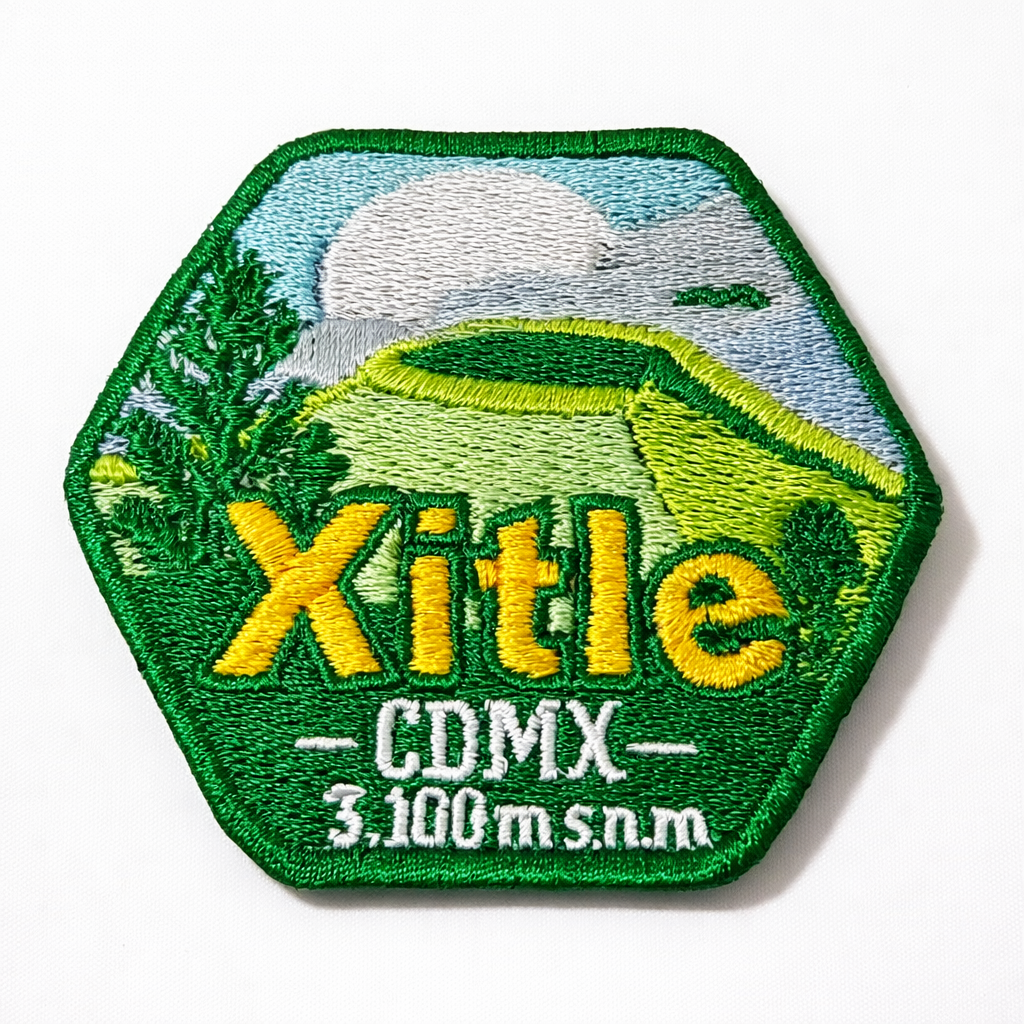 Volcán Xitle Parche bordado